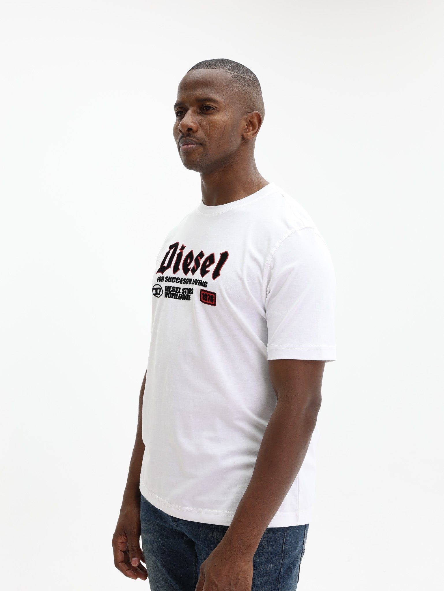 Diesel T-Shirt T-Adjust K1 Logo White